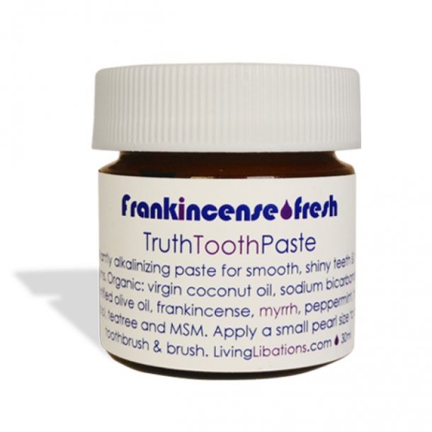 living libations: frankincense fresh toothpaste