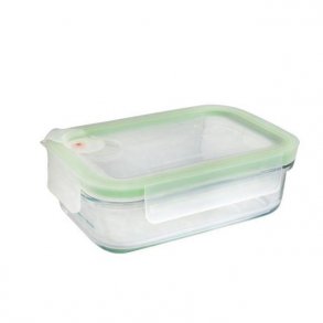 glasslock glasbeholder - rektangulr 1100 ml med ventil