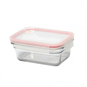 glasslock ovnfast glasbeholder - rektangulr 970 ml med ventil